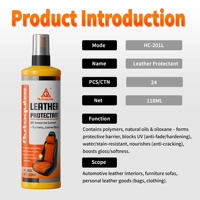 Conditionneur Protecteur Cuir Anti-UV Prévient les Gerçures et la Décoloration Nettoyage Puissant Spray Nettoyant Rapide Direct 118ml Soin