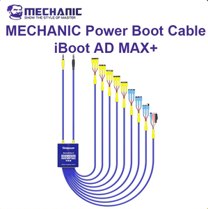 Cable de alimentación MECHANIC OFFICIAL iBoot AD MAX+ para iPhone 6-17PM, Android, Xiaomi, <span class=keywords><strong>Samsung</strong></span>, cable de prueba para reparación de fuente de alimentación de teléfonos - Product Image 1