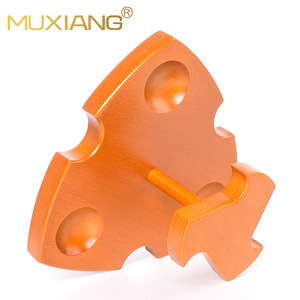 Muxiang Wooden Tobacco Pipe Stand 3 Position Solid Wood Display Rack For Smoking Pipes - Product Image 4