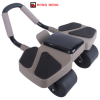 Rouleau de fitness abdominal RONG NENG en ABS et acier, durable, pour exercices intérieurs – Meilleure vente