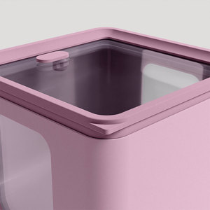 Conteneurs de rangement alimentaire carrés en polypropylène mauve, fabrication italienne, vente chaude, organisation optimale - Product Image 3