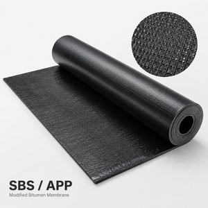 Membrana <span class=keywords><strong>Impermeabilizzante</strong></span> Autoadesiva per Tetti in Calcestruzzo, Modificata con Polimeri, Rinforzata con Poliestere, Elastomero SBS - Product Image 1