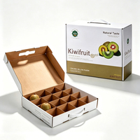 Boîte en carton ondulé de luxe, écologique, en matériaux recyclés, pour l'expédition de fruits et légumes frais, aliments de qualité supérieure