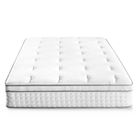 Matelas hybride à ressorts Bonnel/Pocket avec mousse à mémoire de forme, latex naturel, mousse orthopédique, garantie 20 ans, matelas compressé