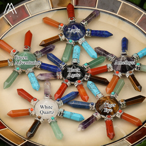 4 Inch 7 Chakra Stone Pyramid Trang Trí Nội Thất, Chữa Bệnh Kim Tự Tháp Điểm Con Lắc Trung Gian Quà Tặng Năng Lượng - Product Image 2