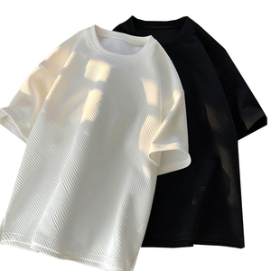 Finch May OEM Biểu <span class=keywords><strong>T</strong></span>ượng <span class=keywords><strong>T</strong></span>ùy Chỉnh Thiế<span class=keywords><strong>t</strong></span> Kế Bán Buôn New Loose Kích Thước Lớn Waffle Năm Điểm Tay Áo Thoáng Khí <span class=keywords><strong>T</strong></span> Áo Sơ Mi - Product Image 6