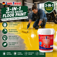 Peinture époxy auto-améliante écologique pour sols, couleur personnalisable, application facile au rouleau, scellant antidérapant haute performance pour sous-sols résidentiels