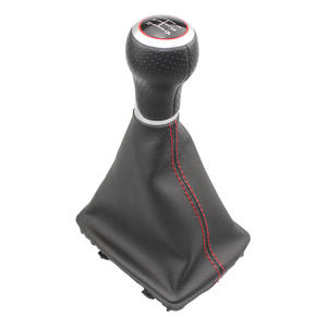 Poignée de levier de vitesse en cuir, 5 vitesses, manuelle, pour Audi A4 A5 Q5 B8 8K 8T R1 35 2 4 6 vitesses, design ergonomique - Product Image 1