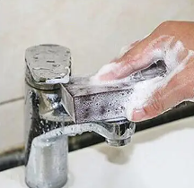 Hoch dichte Emery Sponge Rub Küchen topf reinigung Scharfes Polieren Exportierter Schleif blocks chwamm - Product Image 3