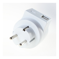 Prise USB Type C MQL MGQ0201USB à usage commercial 230V-50Hz 16A avec matériau PC blanc GS/LVD/EMC pour adaptateur de chargeur USB