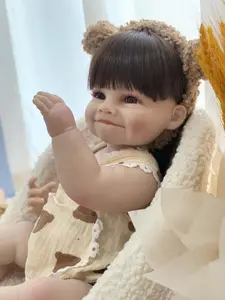 ตุ๊กตาเด็กซิลิโคนเต็มตัว ตุ๊กตารีบอร์น ไวนิล ทารกแรกเกิด แฝด ขายส่ง ราคาถูก ภาพแข็ง เด็กวัยหัดเดิน สีดํา
