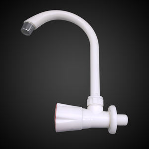 Grifo de cocina de plástico PP de pared con diseño de cuello de cisne, superventas en China, suministro directo de fábrica, económico - Product Image 1