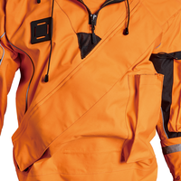 Combinaison de sauvetage aquatique pour adultes avec logo personnalisé, imperméable, respirante, légère, à manches longues, fermeture éclair sur la poitrine, pour les pompiers