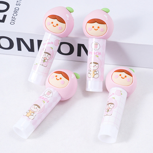 Envase de Plástico Personalizado con Forma de Durazno para Bálsamo Labial, Contenedor Cosmético Vacío para Lápiz Labial y Brillo Labial, Venta al Por Mayor - Product Image 1