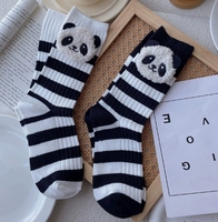 Chaussettes drôles en coton à fleurs 3d pour fille Vente en gros