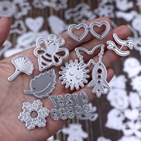 2024 nouveau 50 pièces aléatoire métal matrices de découpe pour Scrapbooking pochoirs bricolage artisanat papier Album cartes faisant découpé