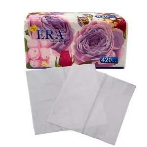 Soft Smooth Customized Logo 100% Virgin Pulp Factory Direct Sale tissue 2ply facial tissue For Household/Hotel/Office