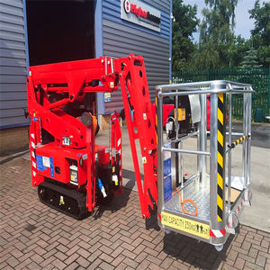 Elevador articulado sobre orugas de araña todo terreno de 10-24M, plataforma de trabajo aéreo, chasis de orugas, elevador telescópico hidráulico eléctrico - Product Image 1