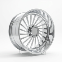 Nouvelles Jantes Forgées BEST WHEEL 26x16 28x16 Pouces à Profil Profond Forgées 4x4 Tout-Terrain 8x180 8x6.5 6x5.5 Polies pour Camionnettes Silverado
