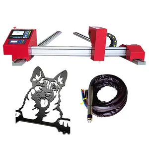 Chapa de metal para corte de folha de metal, dupla saída de alumínio forte gantry cnc máquina de corte de plasma com mesa