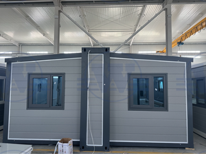 Maison conteneur extensible en gros avec 2 chambres, fabriquée en Chine, en acier et panneaux sandwich, pour usage résidentiel ou bureautique - Product Image 4