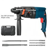 Marteau de démolition industriel robuste 800W 220V, briseur de béton électrique, marteau perforateur, burin rotatif, outil électrique anti-vibration