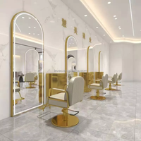 Mobilier de salon de beauté robuste, ensembles d'équipements de salon, fauteuils de lavage, postes de coiffure avec miroir, fauteuils de coiffure, fauteuils de barbier