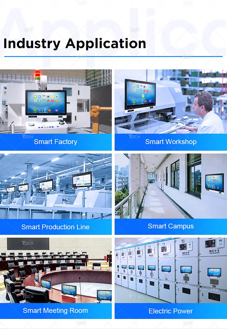 Android Embedded True Flat Touchscreen Industrie computer Mini Mes Panel PC mit Touchscreen für Werks werkstatt