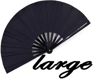 Factory Sale Custom Big Large Portable Hand Fan For Rave Festival Party Gift Fans