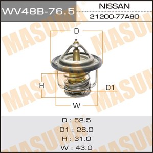 WV48B-76.5 MASUMA Autopartes Accesorios Termostato Refrigerante CT170G 2C 90916-03082 21200-77A00 1N04-15-171 para MAZDA FAMILIA - Product Image 5