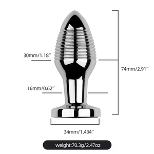 Vibromasseur <span class=keywords><strong>Anal</strong></span> en acier inoxydable pour femmes <span class=keywords><strong>Plug</strong></span> Permanent choc électrique godemichet <span class=keywords><strong>Anal</strong></span> télécommande jouets sexuels Juguetes Sexuales - Product Image 2