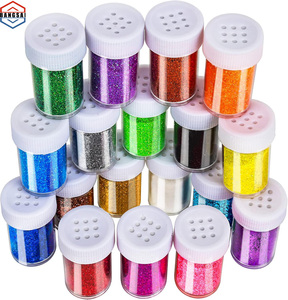 Bubuk Glitter Kerajinan dalam Botol, Set Aneka Warna, Glitter Ekstra Halus untuk Seni Resin, Kerajinan, Tumbler, Scrapbook, Pembuatan Perhiasan, dan Dekorasi Tubuh - Product Image 1