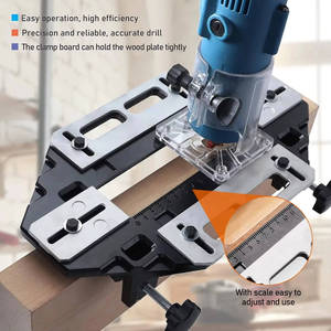 Fixed <b>Drilling</b> Guide & Jig for DIY <b>Wooden</b> Door Hinge Slotting Locator with <b>Bits</b>-OEM Available Box Packed - Product Image 4