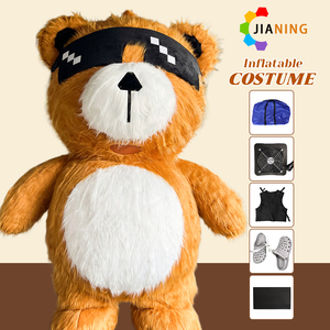 Costume gonflable de mascotte d'ours brun Aku personnalisable Costumes amusants d'animaux de dessin animé d'Halloween - Product Image 2