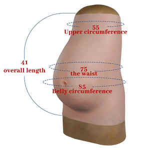 Ventre de grossesse réaliste en silicone pour hommes, expérience de grossesse factice, ventre artificiel, bosses de grossesse, moule, accessoires de cosplay, accessoires de <span class=keywords><strong>film</strong></span>, drag - Product Image 6