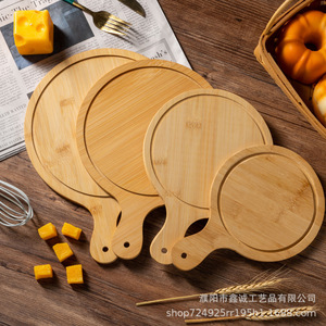 Bamboo Wood Pizza <b>Trays</b> Multi Size Household Serving Platters For Bread Dessert Western Steak Food Display - Product Image 4