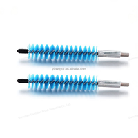 Brosse industrielle robuste en nylon bleu en spirale pour l'entretien et le nettoyage des refroidisseurs