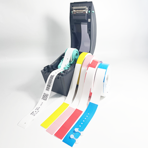 Pulsera de identificación roja 10012717-1K para adultos o niños pulsera de identificación médica hospitalaria para <span class=keywords><strong>Zebra</strong></span> ZD410 LP2824 <span class=keywords><strong>ZT230</strong></span> - Product Image 2