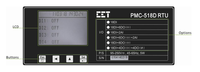 PMC-518D Terminal distant intelligent Affichage LCD Montage sur rail DIN RS485 RTU Interface d'entrée numérique analogique Réseau Modbus