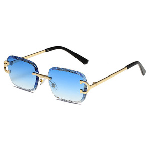 Nouvelle Arrivée 2025 – Lunettes de Soleil Unisexe <span class=keywords><strong>Kaja</strong></span> Sans Monture à Verres Crantés, Protection UV400, Style Européen et Américain, Idéales pour l'Export - Product Image 3