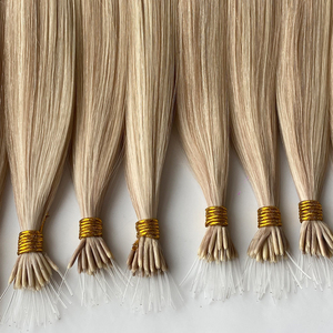 Colla <span class=keywords><strong>meno</strong></span> di alta qualità doppio disegnato plastica Nano anello vergine estensione dei capelli umani - Product Image 2