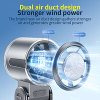 Nouveau ventilateur portable à refroidissement semi-conducteur 2026, haute vitesse, USB, pliable, mini-ventilateur d'extérieur avec fonction de compression de glace