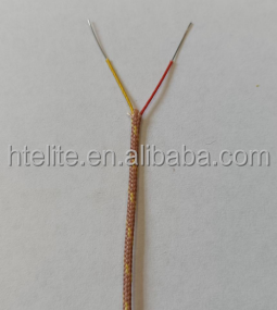DIN Standard Fiberglass Insulation Stranded Thermocouple Cable Types J/K Tinned Copper Braid for Industrial Heating Applications