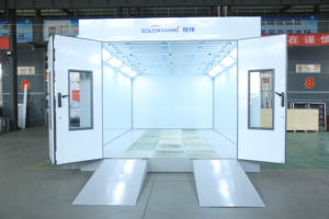 Cabine de peinture diesel certifiée CE avec éclairage <span class=keywords><strong>LED</strong></span> et filtres environnementaux à 3 étapes pour ateliers de carrosserie automobile - Product Image 4