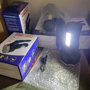 Có thể sạc lại đèn pin Led flash ánh sáng COB + XPE khẩn cấp Torch đèn lồng 4 chế độ chiếu sáng cắm trại ánh sáng mini Led đèn pin - Product Image 3