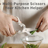 Ensemble de 5 ustensiles de cuisine manuels, gadgets pour la maison, couteau à fruits, éplucheur, ciseaux, support, durable, passe au lave-vaisselle, PP, acier inoxydable