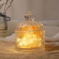 En gros Pas Cher Poli Fée Thème Cristal Boîte De Rangement Élégant Pot De Bonbons En Verre pour L'artisanat
