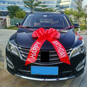 30 pouces <span class=keywords><strong>joyeux</strong></span> <span class=keywords><strong>anniversaire</strong></span> tirer arc grand ruban de traction <span class=keywords><strong>rouge</strong></span> arc de voiture pour la décoration de fête d'<span class=keywords><strong>anniversaire</strong></span> - Product Image 3