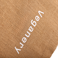Sac fourre-tout en jute avec poignées en sangle de coton, isolé, imperméable, 20L, écologique, réutilisable, sac de courses, adapté aux aliments