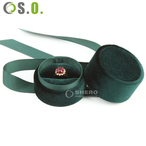 <b>Pink</b> Jewelry Packaging <b>Gift</b> <b>Box</b> High Quality Velvet Custom Logo Jewelry <b>Box</b> - Product Image 2